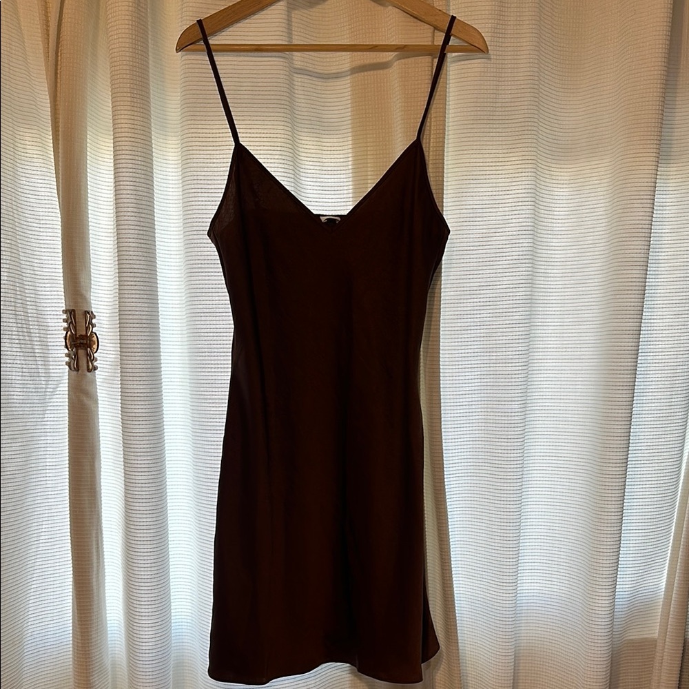 Wilfred Brown Mini Dress